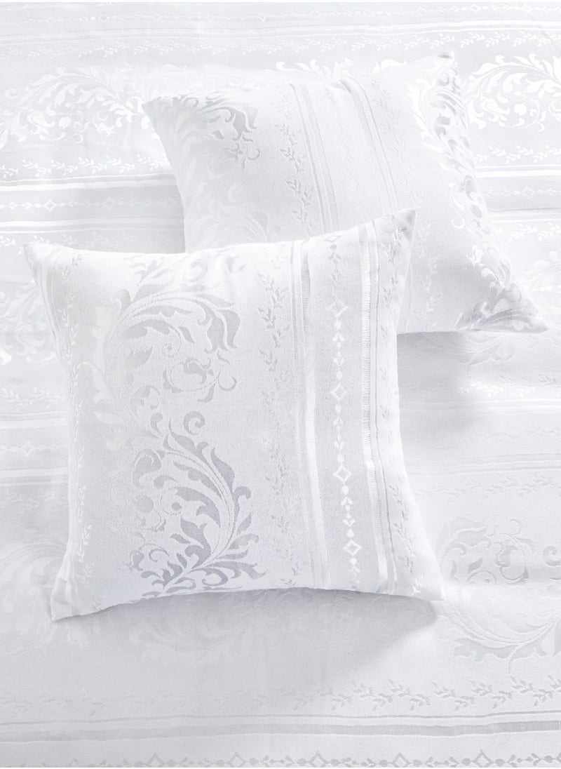 MASTER Polyester Jacquard  Comforter Sets, Fits 200 x 200 cm Bed, For Double Size Bed, With Removable Filling, 9 Pcs King Size, Soft, Breathable,  Elegant