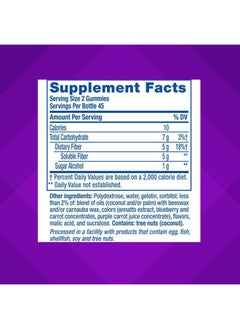 Vitafusion Fiber Well Sugar Free Fiber Supplement, Peach, Strawberry And Blackberry Flavored Supplements, 90 Count  - Image 4