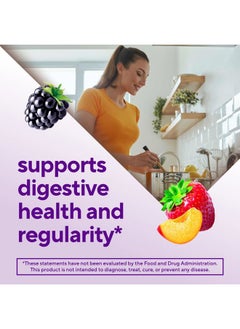 Vitafusion Fiber Well Sugar Free Fiber Supplement, Peach, Strawberry And Blackberry Flavored Supplements, 90 Count  - Image 3