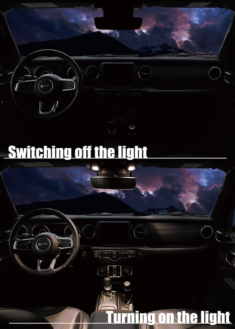 AZUTO for Jeep Wrangler JL Front Seat LED Light Map Light Interior Front Light for Jeep Wrangler JL/Gladiator (JT) 2018-2026 MHG-043 - Image 5