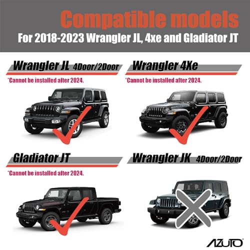 AZUTO for Jeep Wrangler JL Front Seat LED Light Map Light Interior Front Light for Jeep Wrangler JL/Gladiator (JT) 2018-2026 MHG-043 - Image 2