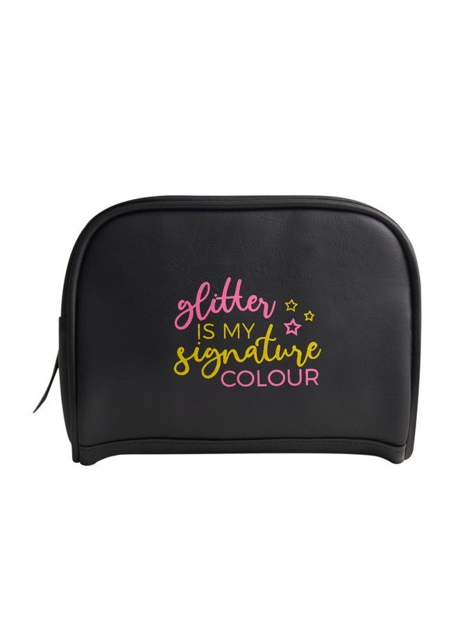 DOODLE Multifunctional Cosmetic Pouch|Pouch for Girls|Travel Pouch|Large Capacity (Glitter Love) - Image 1
