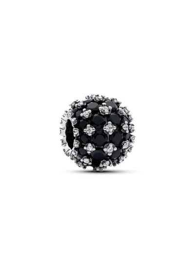 PANDORA Sparkling Pavé Round Black Charm