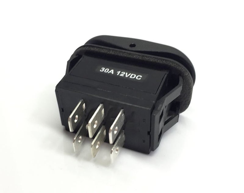 GAMA Electronics Waterproof 30 Amp Double Pole 3 Position Momentary On-Off-Momentary On Rocker Switch DPDT - Image 2