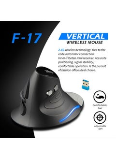 M MIAOYAN Wireless Bluetooth Vertical Mouse Ergonomic Notebook USB Dual-mode Multi-function Mouse  - Image 1