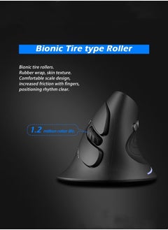M MIAOYAN Wireless Bluetooth Vertical Mouse Ergonomic Notebook USB Dual-mode Multi-function Mouse  - Image 2
