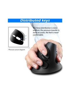 M MIAOYAN Wireless Bluetooth Vertical Mouse Ergonomic Notebook USB Dual-mode Multi-function Mouse  - Image 4