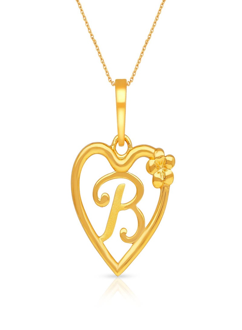 Malabar Gold and Diamonds 22k 916 Purity Gold Pendant for Women DZPN172BY  - Image 1