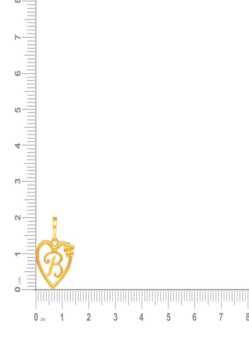 Malabar Gold and Diamonds 22k 916 Purity Gold Pendant for Women DZPN172BY  - Image 5