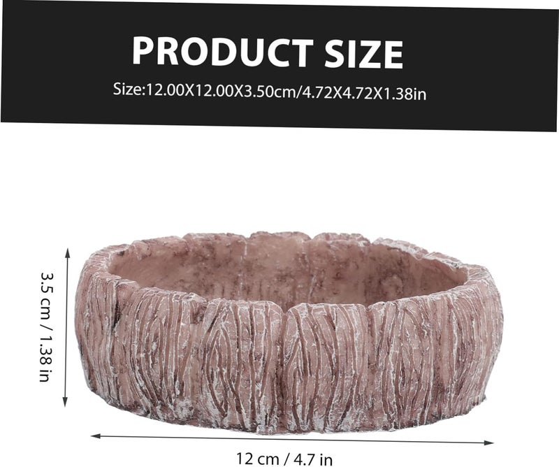 SUPVOX Turtle Platform Resin Reptile Food Dish Pet Bowl for Bearded Dragon Lizard Tank Accessories - Image 2