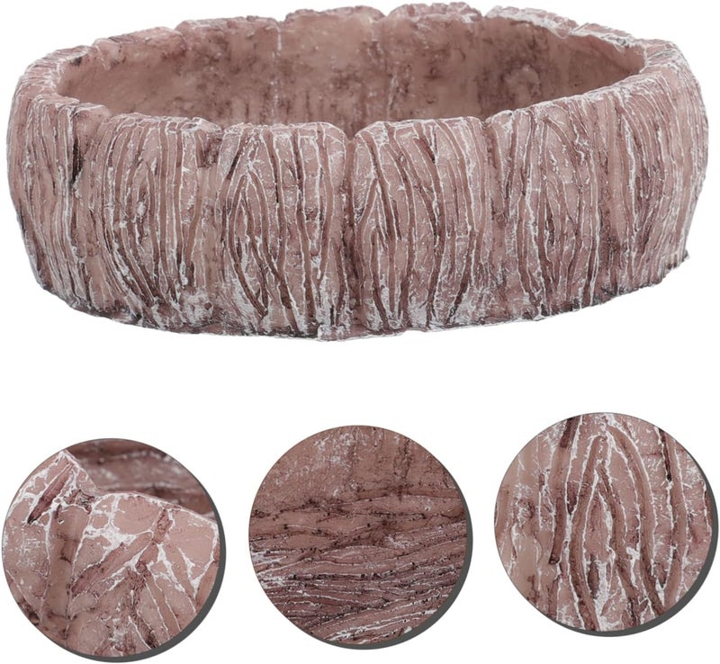 SUPVOX Turtle Platform Resin Reptile Food Dish Pet Bowl for Bearded Dragon Lizard Tank Accessories - Image 5