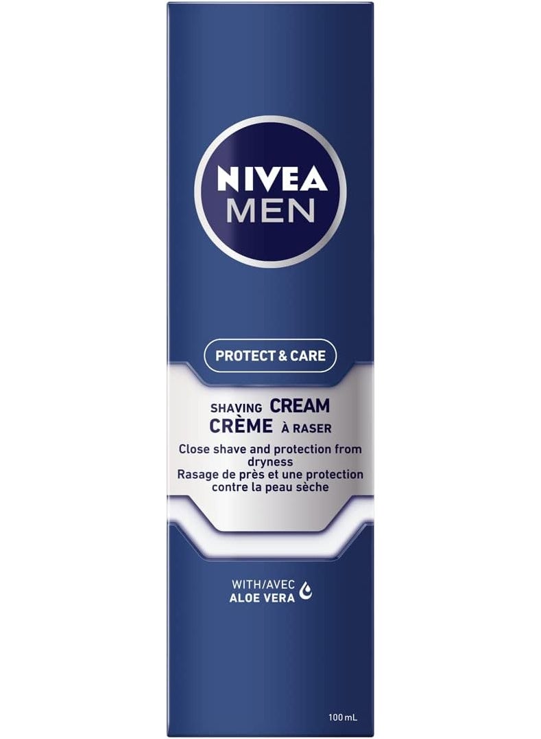 نيفيا مين نيفيا كريم حلاقة مرطب للحماية والعناية للرجال، 100 مل