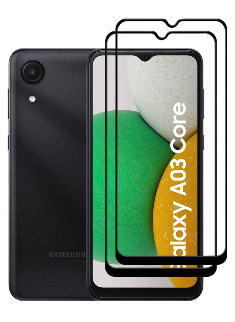 ACLIX 2 Pieces Antistatic ESD Dustproof Premium Quality High Definition Tempered Glass Screen Protector Designed For Samsung Galaxy A03 Core - Image 1