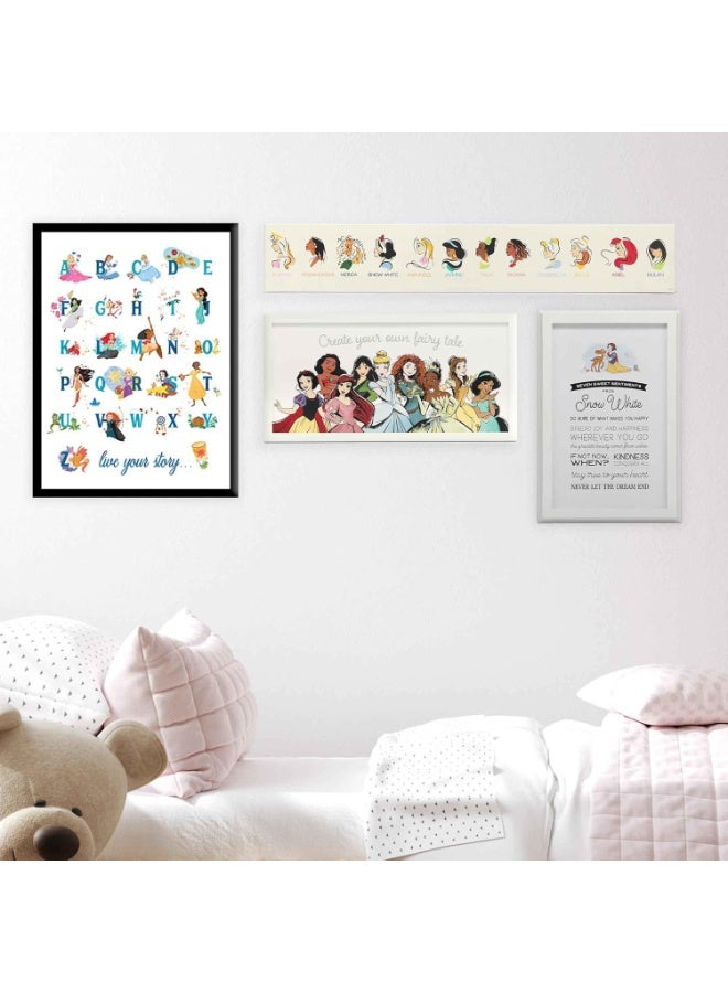 Open Road Brands Snow White Lessons Framed Wood Wall Decor - Cute Snow White Wall Art With Inspirational Quotes - Image 4