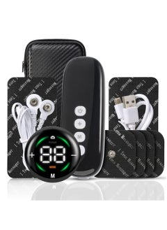 SYOSI Tens EMS Electronic Sports Muscle Stimulator, Portable Muscle Toning Machine, Dual Channel Electronic Pulse Massager Muscle Massager with10 Modes 39 Level for Abs, Back, Legs, Arms  - Image 1