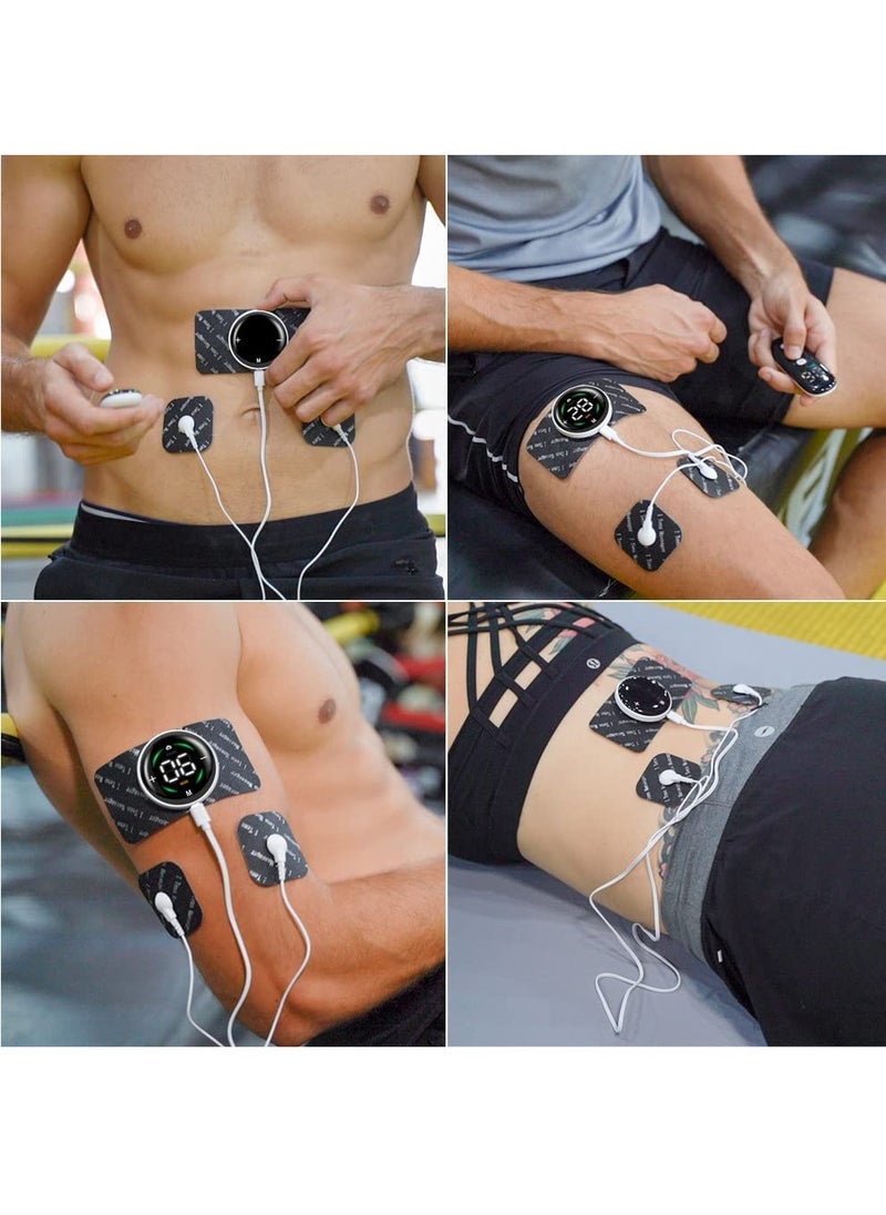 SYOSI - Tens EMS Electronic Sports Muscle Stimulator, Portable Muscle Toning Machine, Dual Channel Electronic Pulse Massager Muscle Massager with10 Modes 39 Level for Abs, Back, Legs, Arms - Image 1