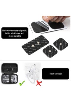 SYOSI Tens EMS Electronic Sports Muscle Stimulator, Portable Muscle Toning Machine, Dual Channel Electronic Pulse Massager Muscle Massager with10 Modes 39 Level for Abs, Back, Legs, Arms  - Image 4