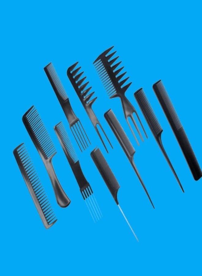 Tech King Techking Upgrade your styling game with the 10-Piece Set of Professional Hair Combs. ILatest for both men and women, these fine-toothed barber tail combs provide precision for cutting and styling. - Image 5