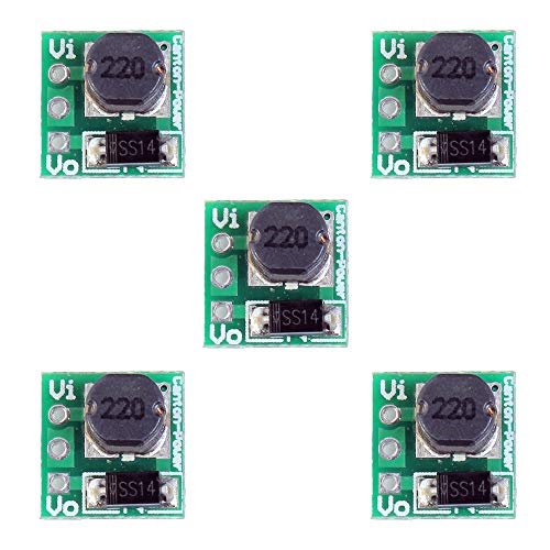 Comidox 1.5V 1.8V 2.5V 3V 3.3V 3.7V 4.2V to 5V DC-DC Step Up Power Module Voltage Boost Converter Board 0.9-5V to 5V 5PCS - Image 1