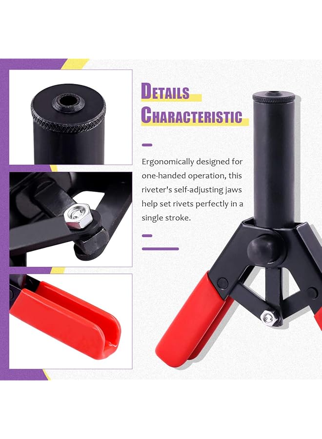 41Pcs Poly Rivet Gun Set With 1Pcs Rivet Removal Tool, Poly Rivet Tool For All Plastic Rivets Safe Metal Or Plastic Clips Removal - Free Fastener Remover Included - Image 3