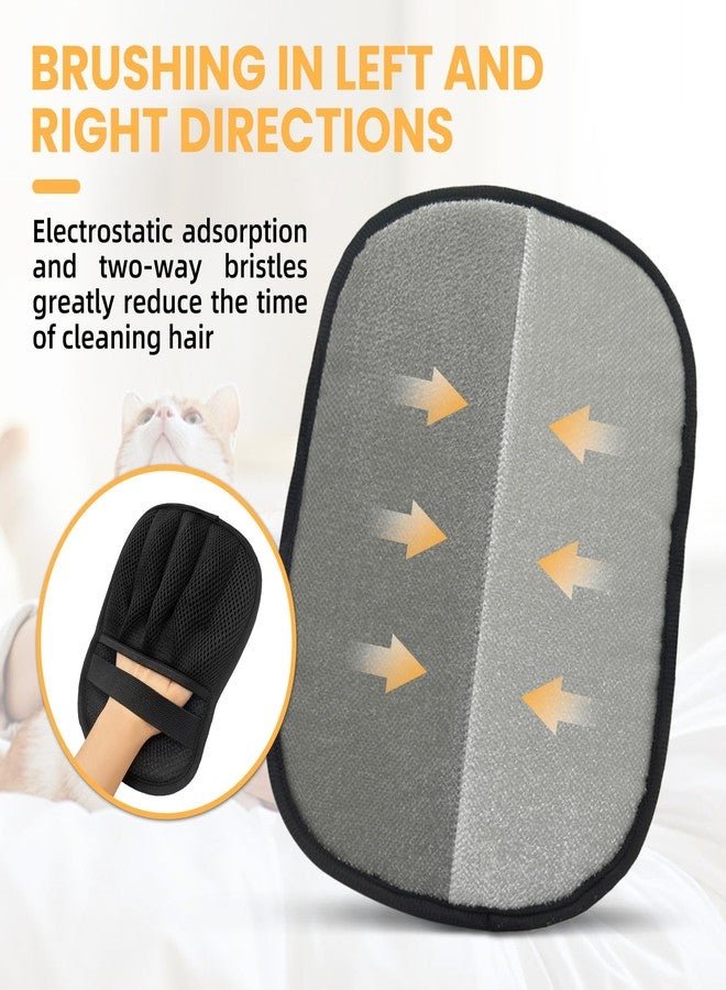 SmartTail Pet Hair Removal Glove for Cats & Dogs,Durable Electrostatic Five-Finger Pet Hair Remover Tools,Reusable Pet Hair Gloves with Magic Brush for Cat Dog Grooming Clothes Couch Carpet Car Seat Furniture - Image 3