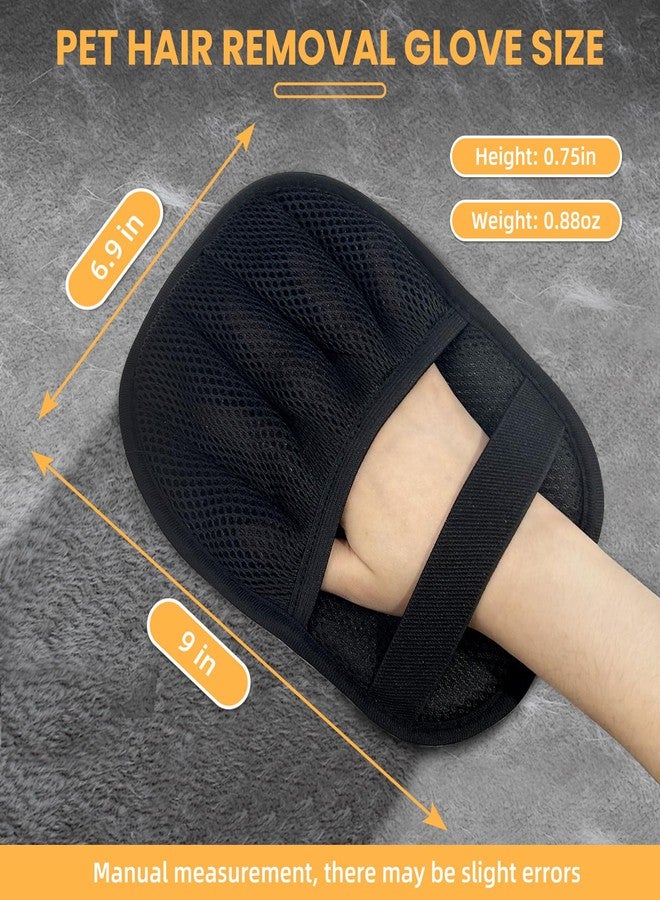 SmartTail Pet Hair Removal Glove for Cats & Dogs,Durable Electrostatic Five-Finger Pet Hair Remover Tools,Reusable Pet Hair Gloves with Magic Brush for Cat Dog Grooming Clothes Couch Carpet Car Seat Furniture - Image 4