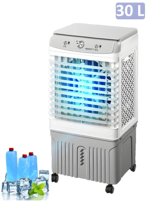 Desert air cooler with a large 30 liter water tank