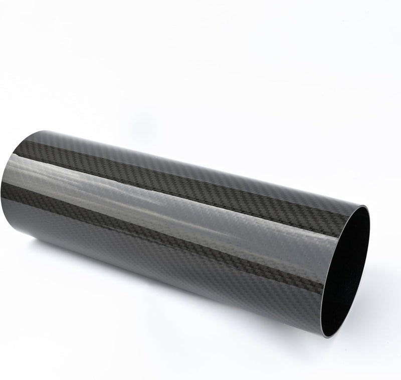 AC PERFORMANCE 3.5 Inch (89mm) Straight Carbon Fiber Tube - 11.8 Inch Length, 1.3mm Thickness - Image 1