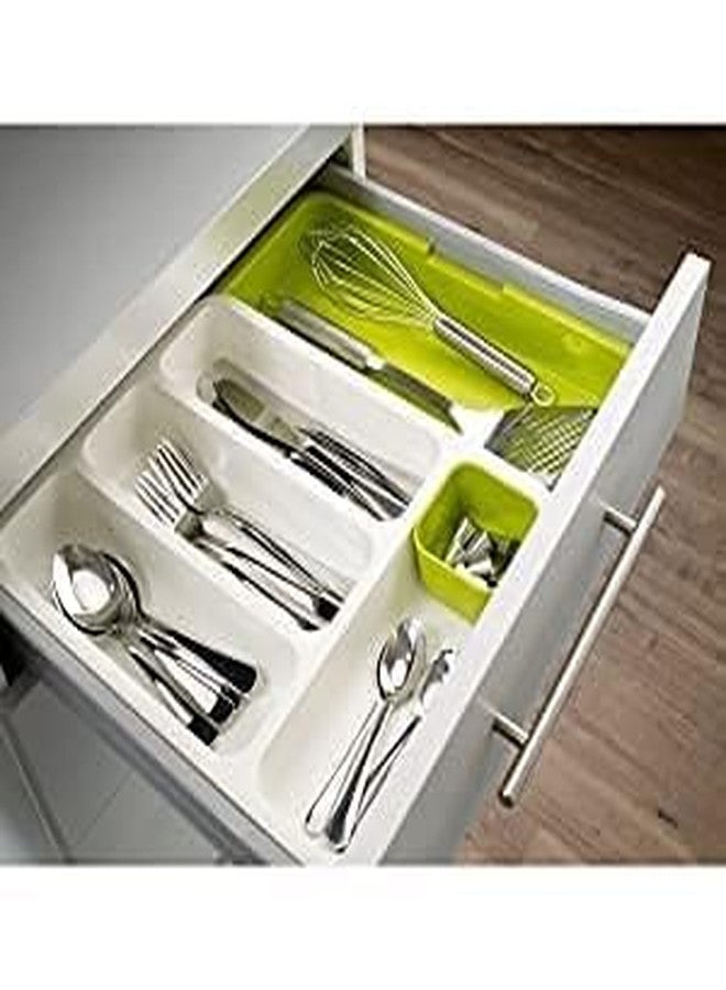 istore Expandable Cutlery Tray Plastic Drawer Organizer for Kitchen, Home, Bed, and Toiletries Storage, Adjustable, Multipurpose Utensil Organizer for Modular Kitchens & Home Use - Image 4