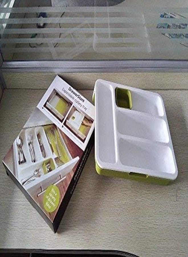 istore Expandable Cutlery Tray Plastic Drawer Organizer for Kitchen, Home, Bed, and Toiletries Storage, Adjustable, Multipurpose Utensil Organizer for Modular Kitchens & Home Use - Image 2