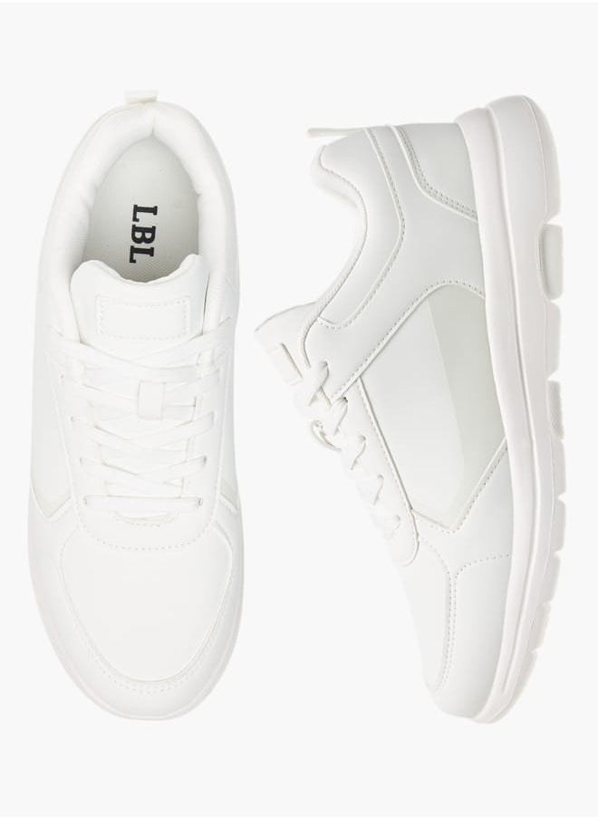 LBL by Shoexpress - Men Panelled Sneakers with Lace-Up Closure - WAT24063 - Image 1