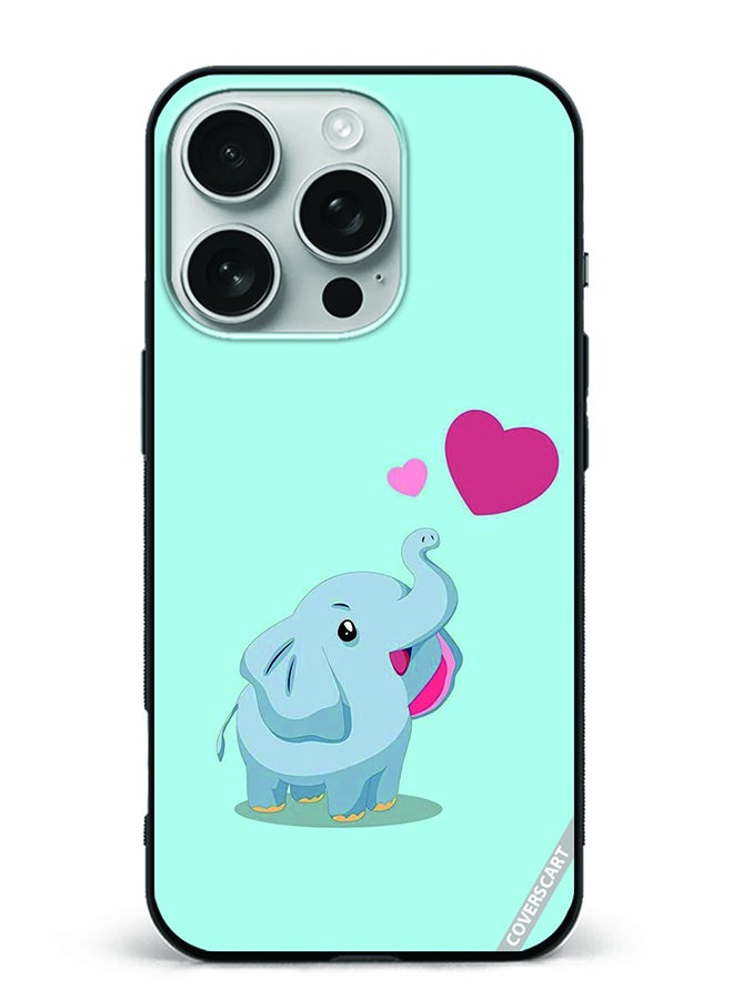 Protective Case Cover For Apple iPhone 16 Pro Baby Elephant Design Multicolour