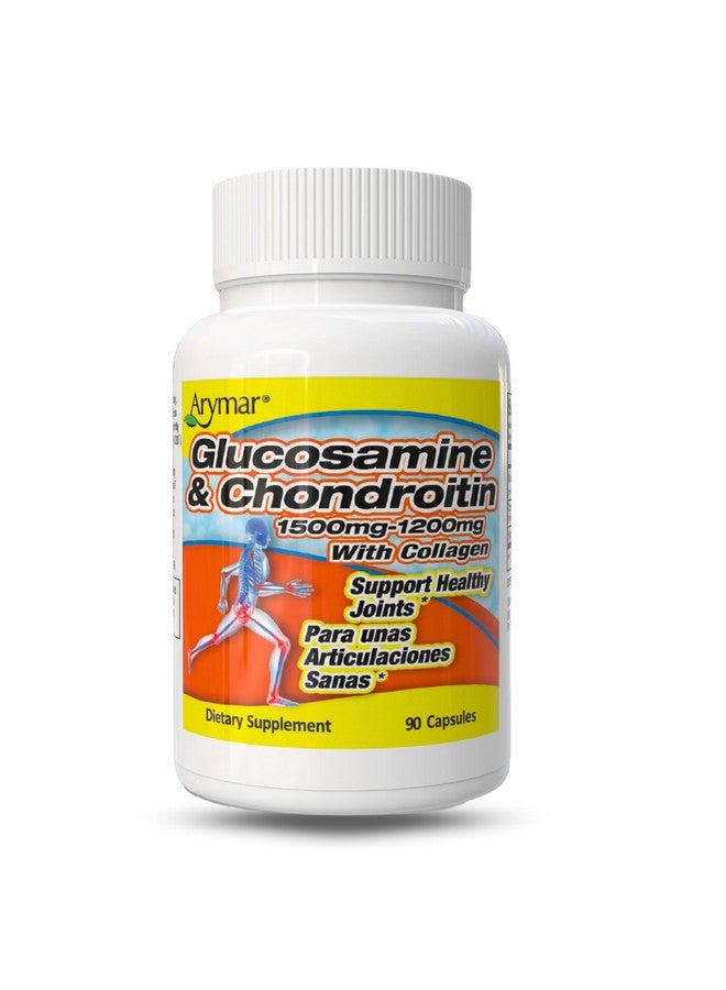 ARYMAR Glucosamine & Chondroitin with Collagen, Supports Joint Health (90 Capsules/Pack of 1) - Image 1