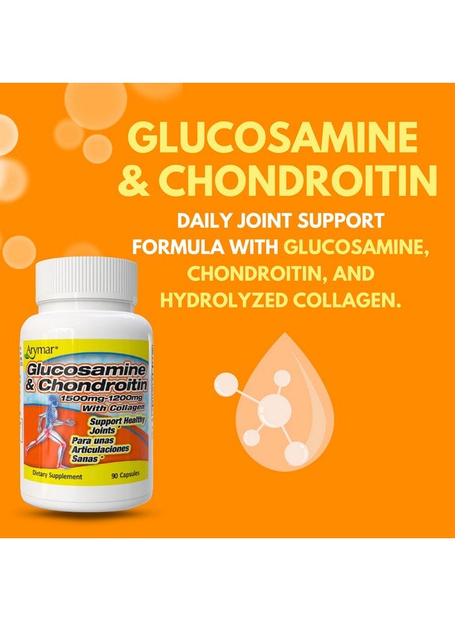 ARYMAR Glucosamine & Chondroitin with Collagen, Supports Joint Health (90 Capsules/Pack of 1) - Image 5