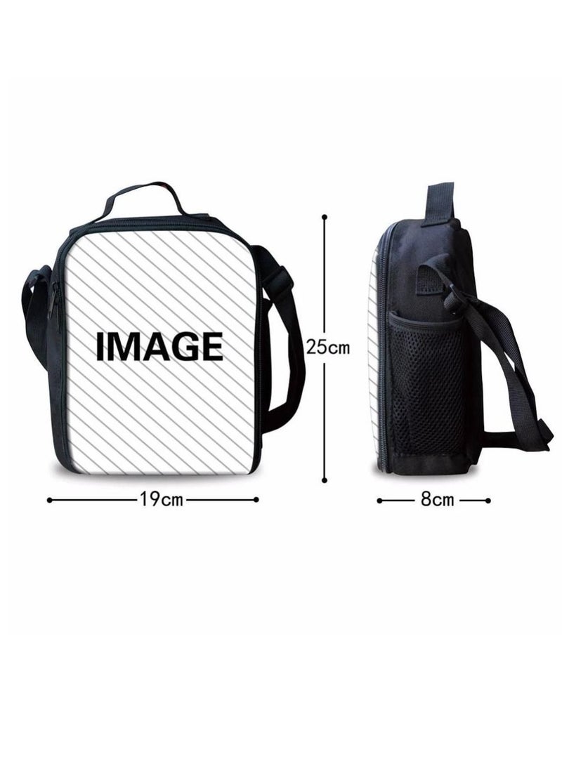 3-Piece Pokemon 3D Print Insulated Lunch Backpack Set Multicolour - Image 4