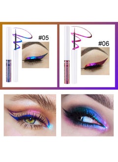 Mrettick Mrettick 6 Colors Chameleon Liquid Eyeshadow Metallic Glitter Shimmer Eye Shadow Set Long Lasting Waterproof Multichrome Eyeshadows Makeup Set  - Image 3