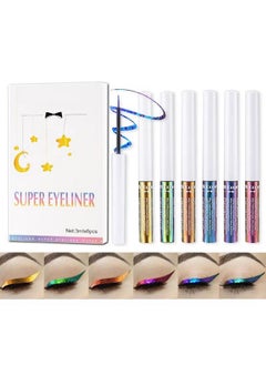 Mrettick Mrettick 6 Colors Chameleon Liquid Eyeshadow Metallic Glitter Shimmer Eye Shadow Set Long Lasting Waterproof Multichrome Eyeshadows Makeup Set  - Image 1