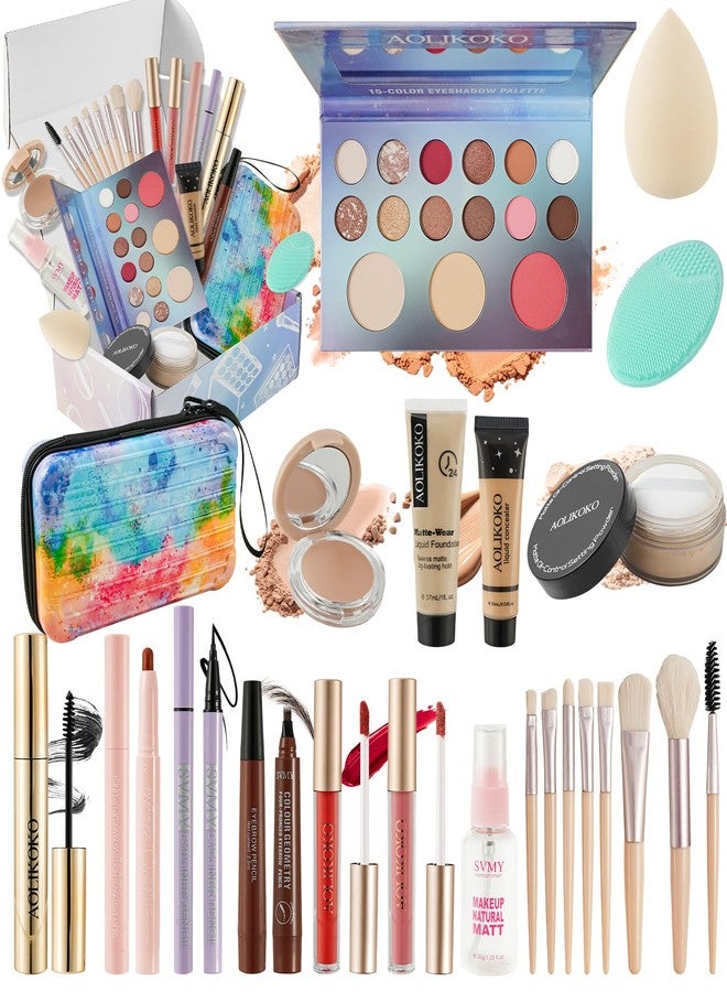 AOLIKOKO All in One Makeup Kit for Women Full Kit,Makeup Set for Women,Including Eye, Face, Lip Makeup and Brushes, Long Lasting Daily Makeup Gift Set for Christmas Birthday Party (HZB-083) - Image 1