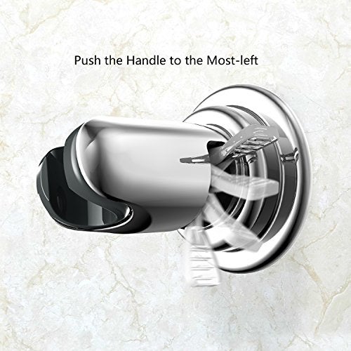 BOPai Vacuum Suction Cup Shower Head Holder, Adjustable 20 Degrees from The Wall - Chrome - Image 4