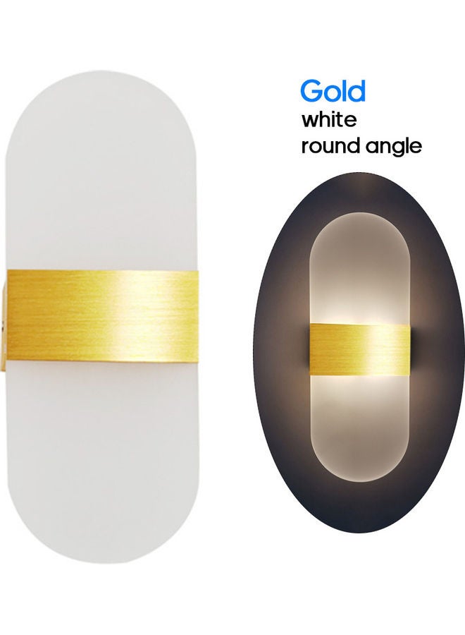 NIBEMINENT LED acrylic key wall lamp (gold, white, rounded corners) Gold 28*5*11cm - Image 5