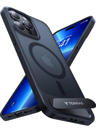 Magnetic with [Upgraded Flush Stand] for iPhone 15 Pro Case [Mil-Grade Drop Tested] [Compatible with MagSafe] Slim Light Frosted Case for iPhone 15 Pro Case with MagSafe (6.1"), Black - pzsku/ZC29F63710FEB2008D243Z/45/_/1701952708/06eabf7c-ceca-4031-a31c-4acf5b8aa983