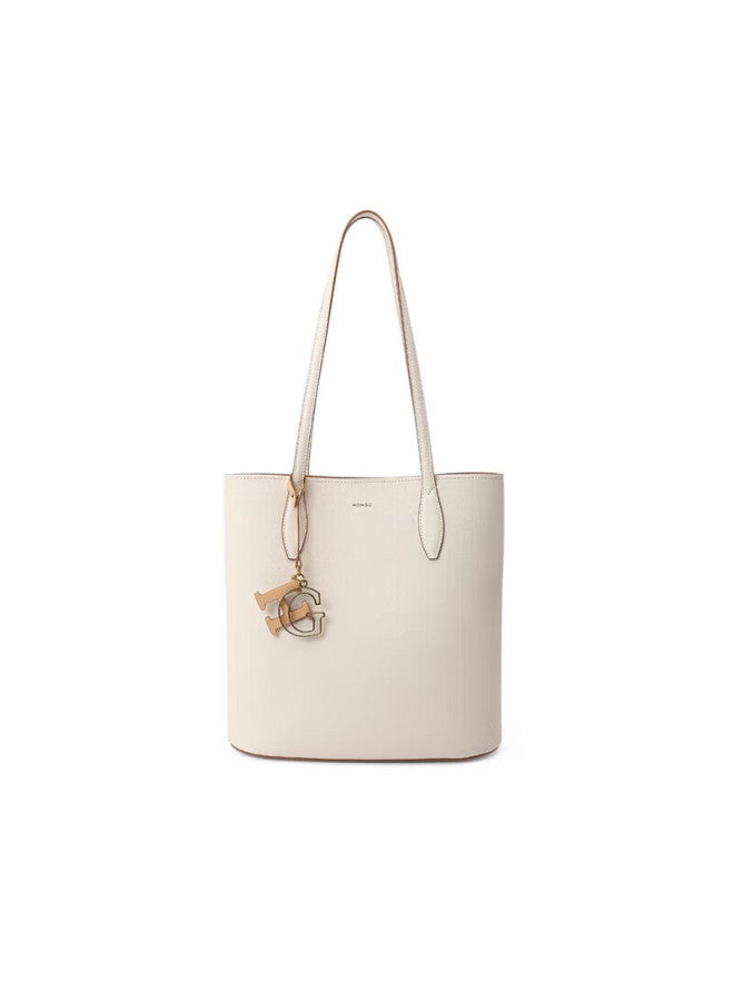 Hongu Honggu Leather Handbag For Women, Bucket Bag, Crossbody Large Capacity Shoulder Bag, Commuter Tote Bag, Qixi Gift For Girlfriend - Image 4