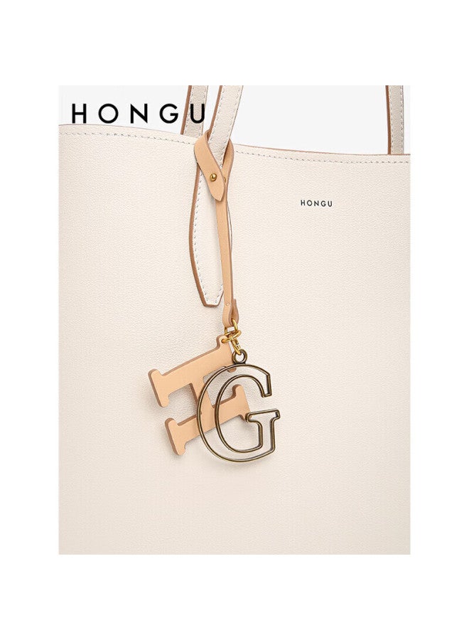 Hongu Honggu Leather Handbag For Women, Bucket Bag, Crossbody Large Capacity Shoulder Bag, Commuter Tote Bag, Qixi Gift For Girlfriend - Image 2