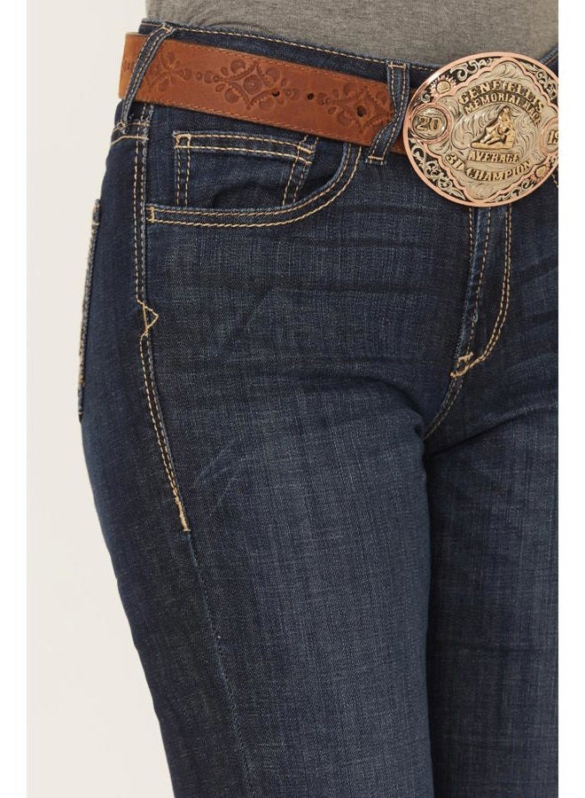 ARIAT Women's Ella Slim Trouser Jeans Rascal (27 R) Blue - Image 2