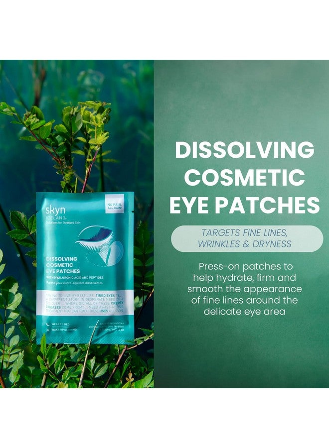 سكاين أيسلندا رقعة تحت العين من سكين آيسلندا، مزودة بإبر دقيقة قابلة للذوبان، تحتوي على 39% من حمض الهيالورونيك والببتيدات. قناع عيون مانع للانزلاق لشدّ البشرة وتقليل التجاعيد والخطوط الدقيقة، 3 أزواج. - Image 2