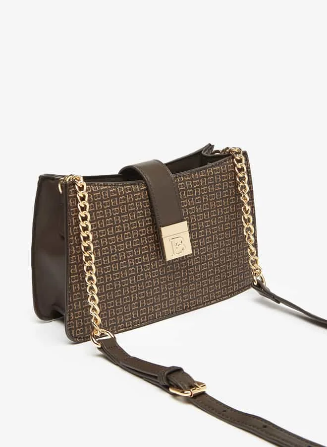 فلورا بيلا من شو إكسبرس Women Solid Crossbody Bag with Adjustable Strap and Zip Closure