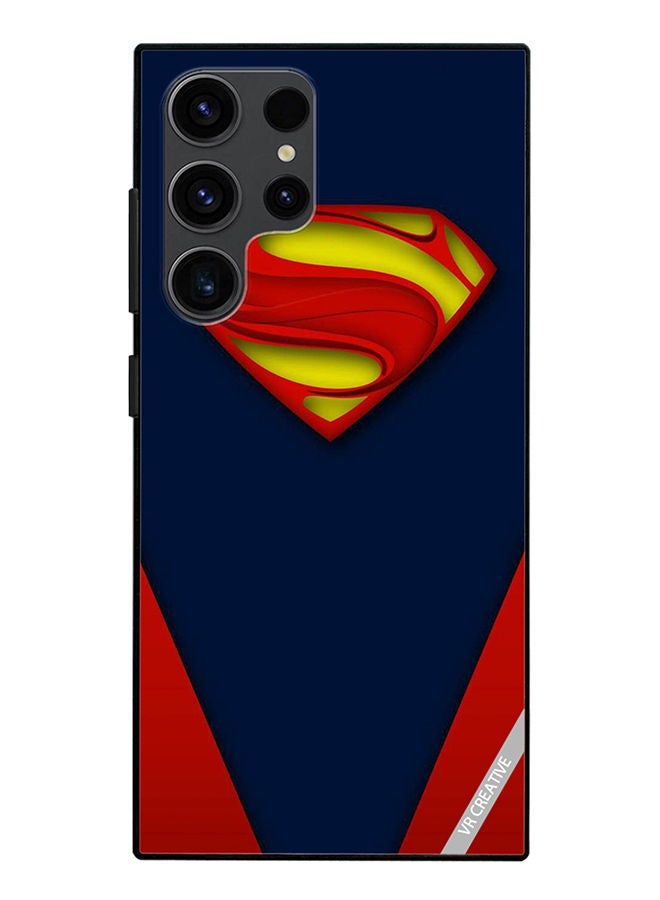 VR CREATIVE Protective Case Cover For Samsung Galaxy S23 Ultra 5G Superman Design Multicolour - Image 1