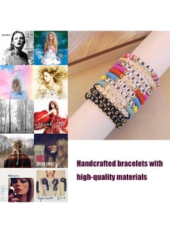 Swift 11 Pcs Taylor Swift Inspired Bracelet Set for Women, Swiftie Outfit Jewelry Music Lover Fan Gifts, Singer Inspired Bracelet Music Lover Fans Gifts For Eras Tour  - Image 3
