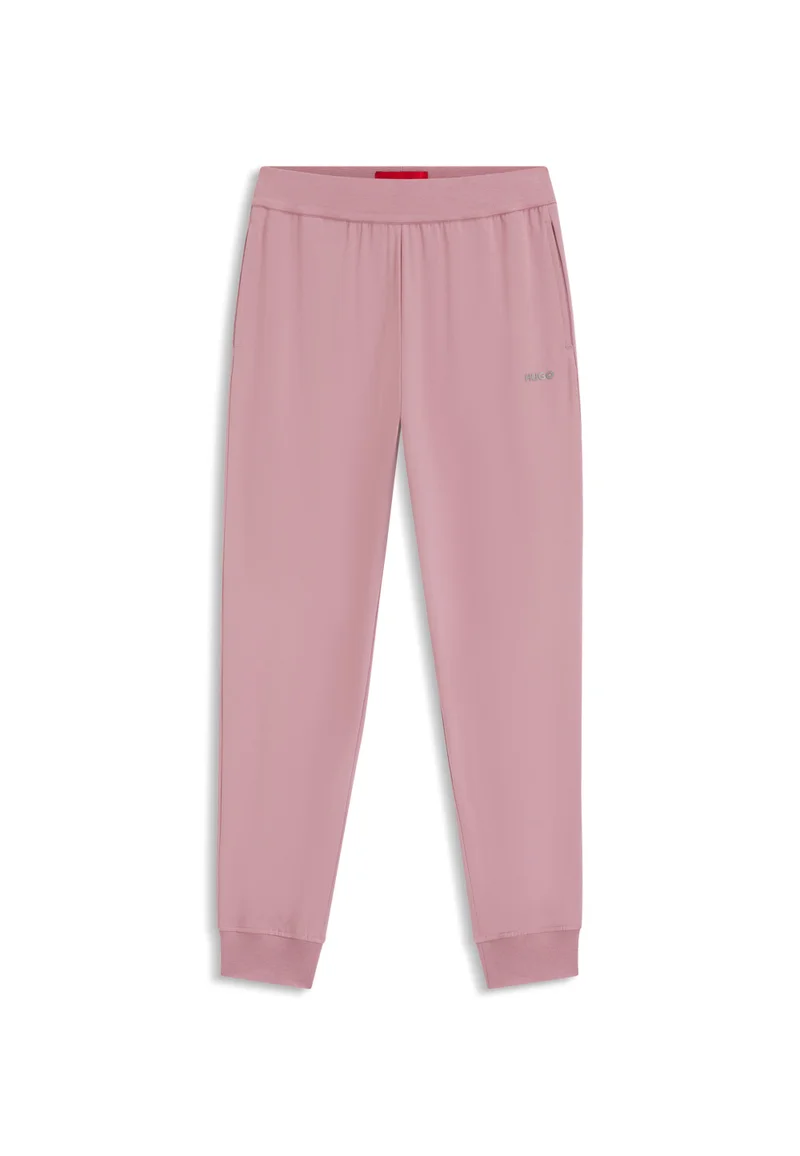 HUGO Logo-print tracksuit bottoms in stretch modal and cotton