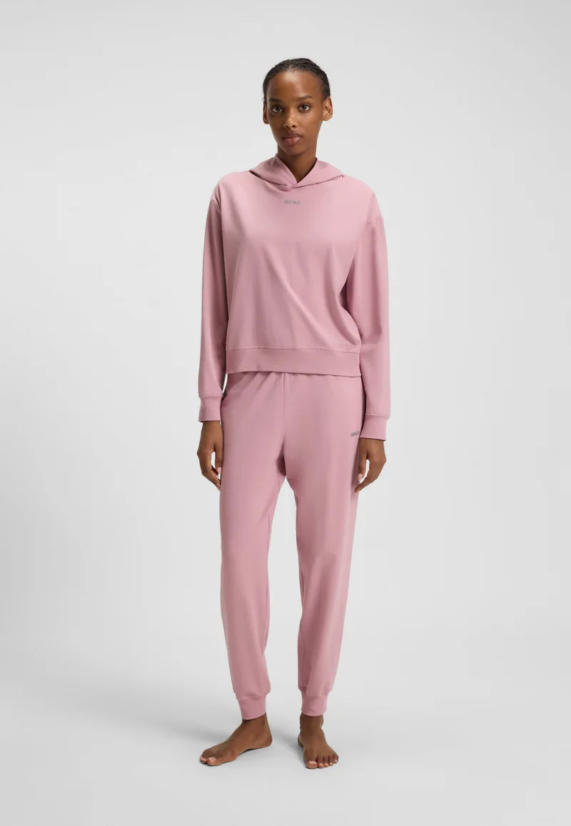HUGO Logo-print tracksuit bottoms in stretch modal and cotton